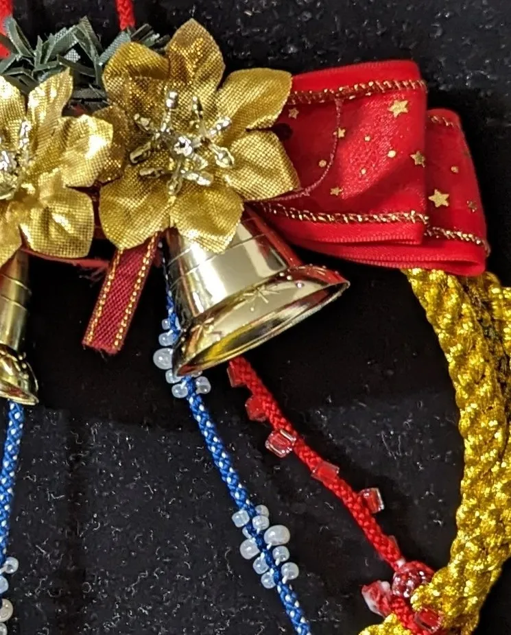 ビーズ入りクリスマスリース