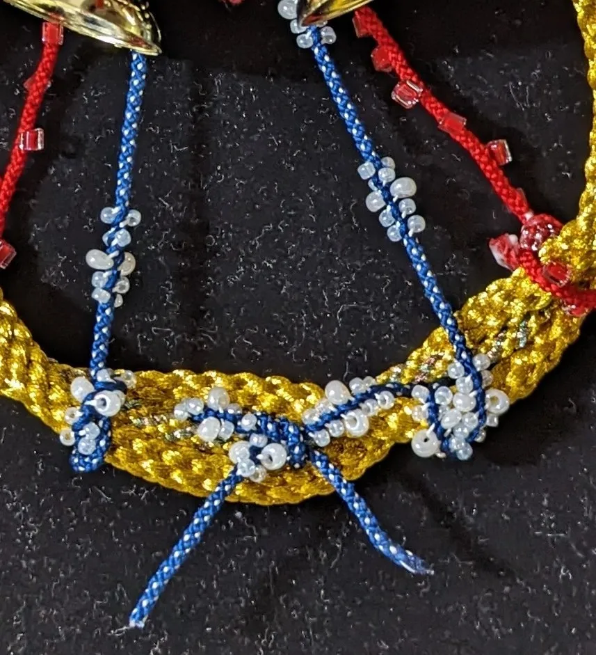 ビーズ入りクリスマスリース