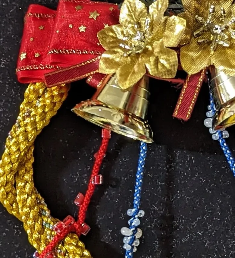 ビーズ入りクリスマスリース